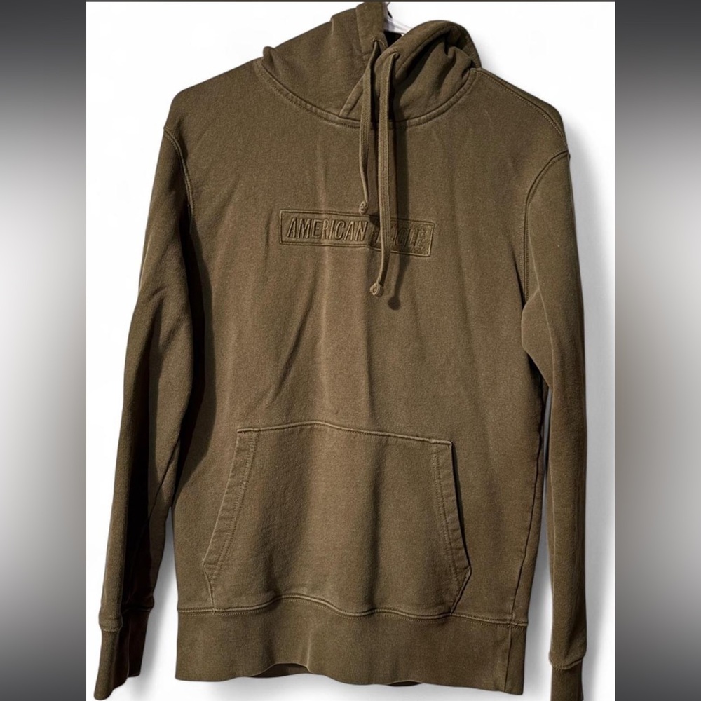 American Eagle Olive Green Hoodie Size XS color